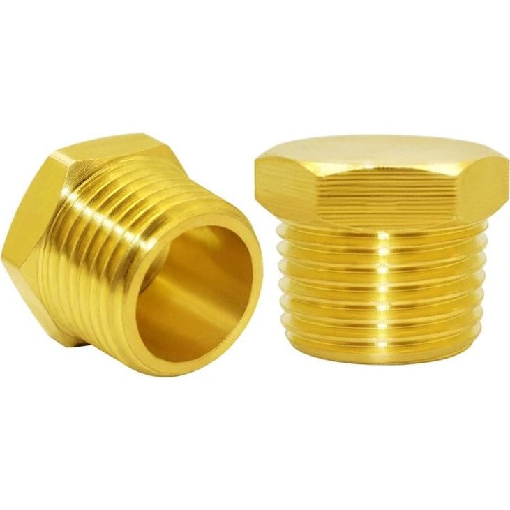 درپوش برنجی بیرون رزوه سایز 1/4